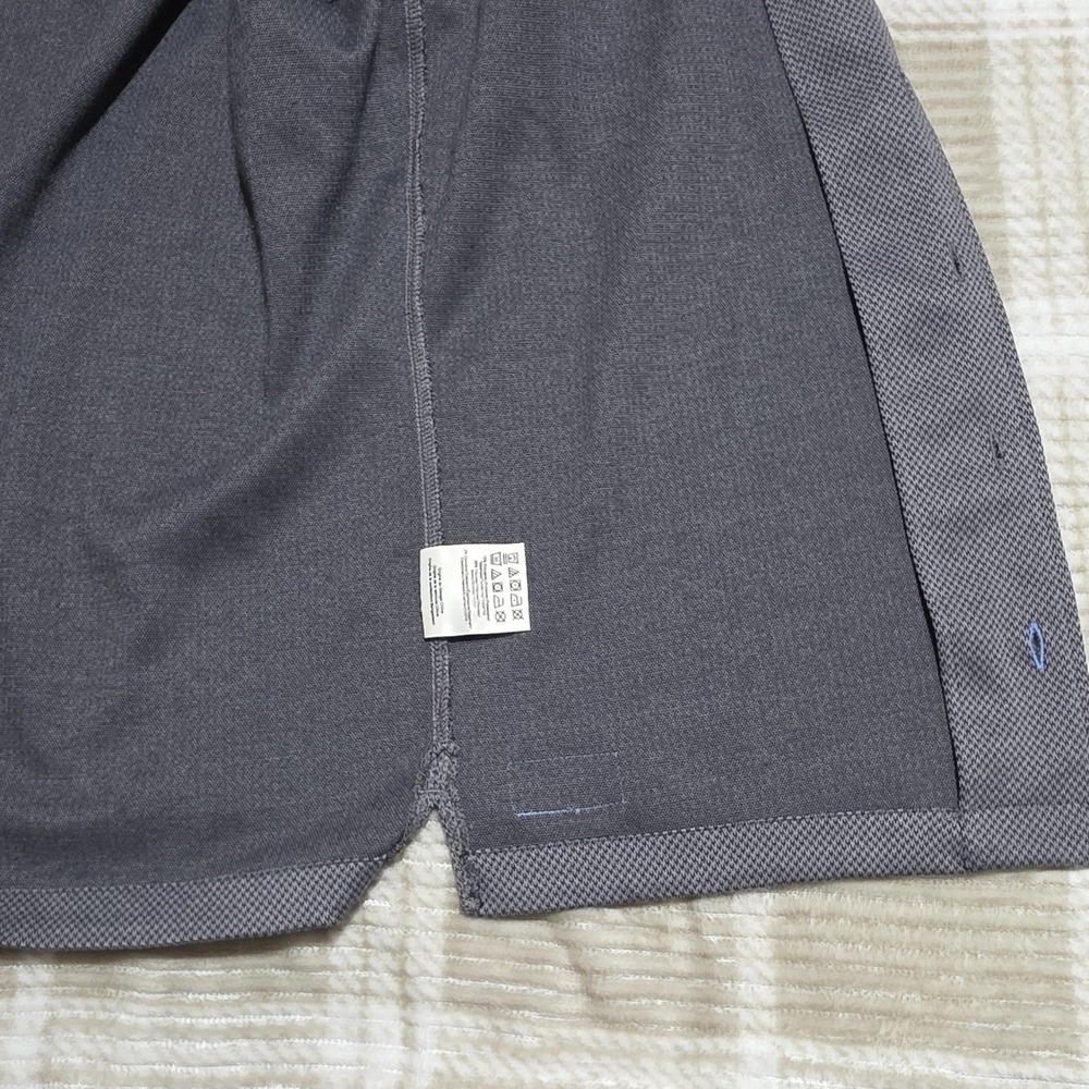 Scotch & Soda Gray Micro Pattern Button-Up Shirt Camp Collar Short Sleeve S - Picture 6 of 8